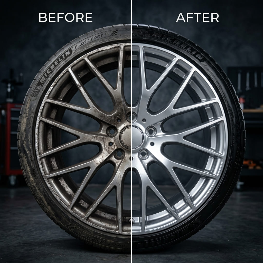 Alloy Wheel Buckle Repair