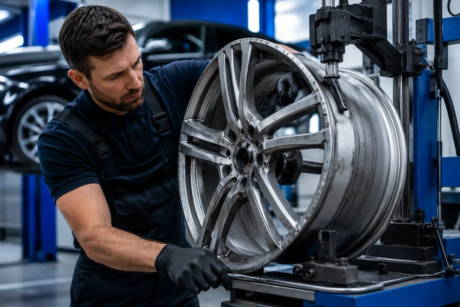 Alloy wheel buckle repair Telford